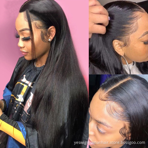 Yeswigs Straight Full Hd Lace Front Human Hair Wig Brazilian Cuticle Aligned Virgin Human Hair Lace Frontal Wig For Black Women